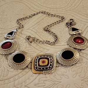 Vintage Chico silver, gold red black belt